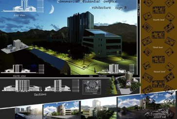 پروژه معماری مجموعه اقامتی اداری با تمامی مدارک – پروژه کامل معماری